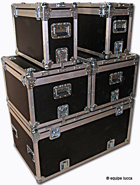Flightcase autobloccanti